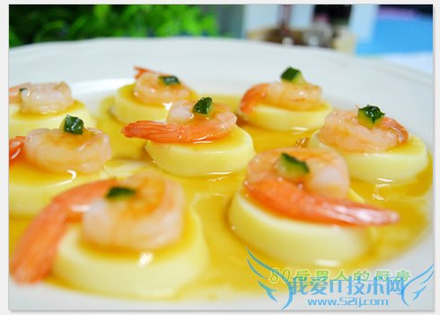 怎么自制日本豆腐蒸虾仁