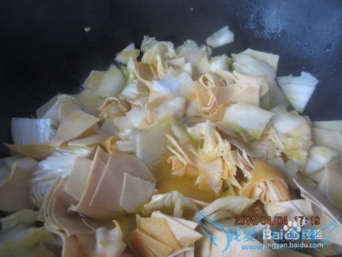 白菜片-干豆腐炒白菜片
