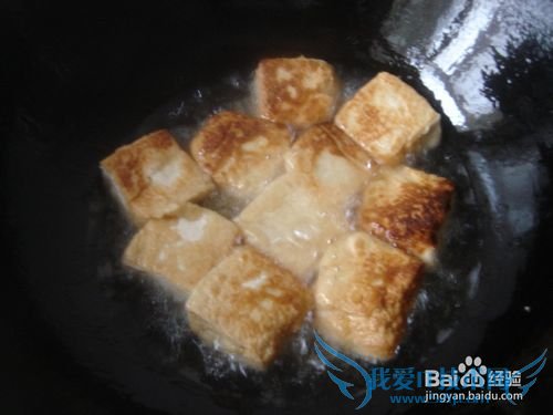 辣椒肉末煎脆皮豆腐——舌尖上的家常味道