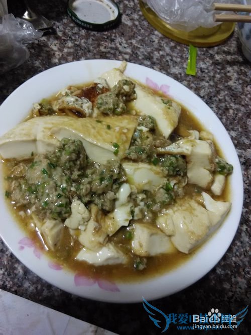 (菜鸟厨房)肉末佯豆腐