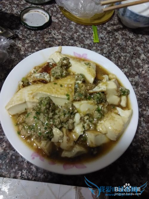 (菜鸟厨房)肉末佯豆腐