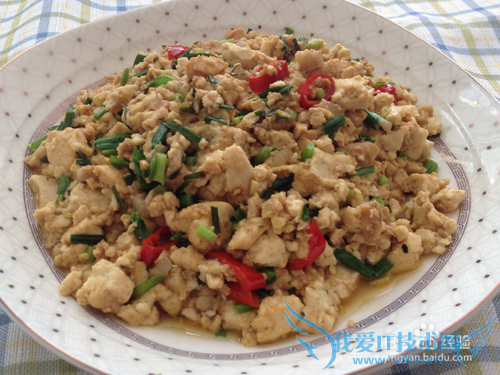 鸡刨豆腐的做法