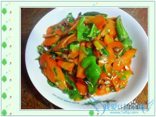 爆炒肉末青红菜