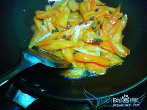 爆炒肉末青红菜