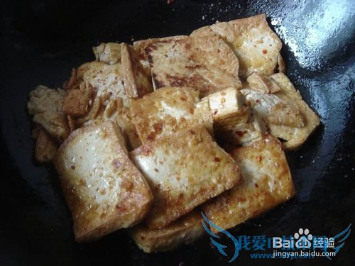 香辣煎豆腐——美味小吃家庭做