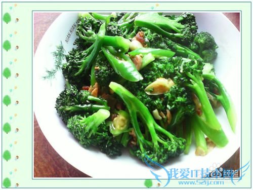 蒜香西兰花炒青椒