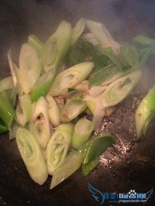 精炒大葱金针菇羊肉末