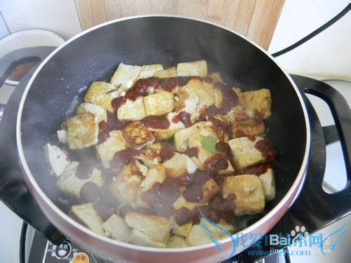 素食美味——蒜蓉酱煎豆腐