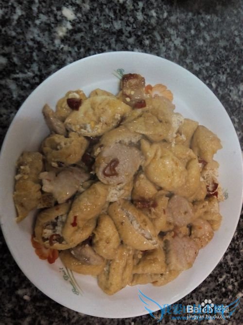 家常小菜酿豆腐