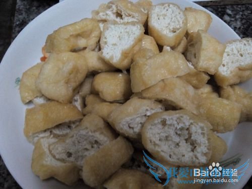 家常小菜酿豆腐