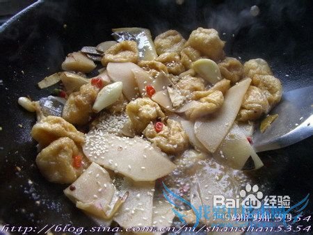 酸笋豆腐果的做法