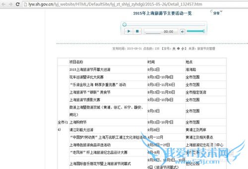 2015年上海旅游节游玩攻略
