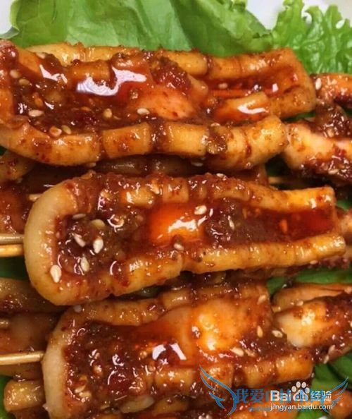 辣酱鱿鱼串怎么做