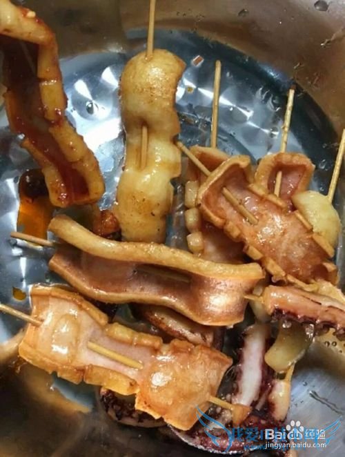 辣酱鱿鱼串怎么做