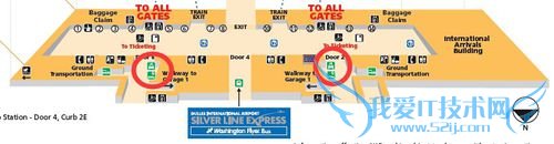 如何从华盛顿杜勒斯国际机场IAD到华盛顿市区