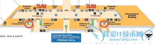 如何从华盛顿杜勒斯国际机场IAD到华盛顿市区
