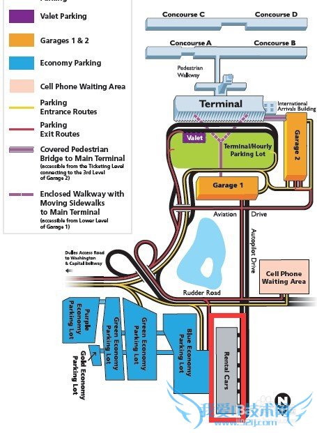 如何从华盛顿杜勒斯国际机场IAD到华盛顿市区