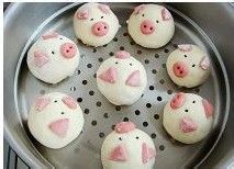 可爱的小猪豆沙包——五一节与孩子一起动手玩吧