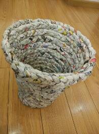 #环保达人#废旧报纸变身保温花盆套