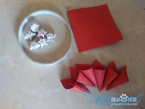 七彩折纸-----精美花瓣手工艺