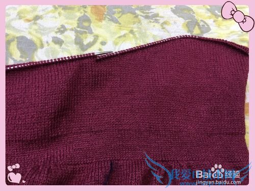 初冬锈红羊毛裙衫编织方法介绍