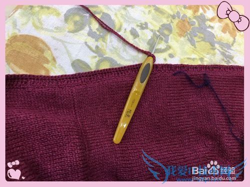 初冬锈红羊毛裙衫编织方法介绍