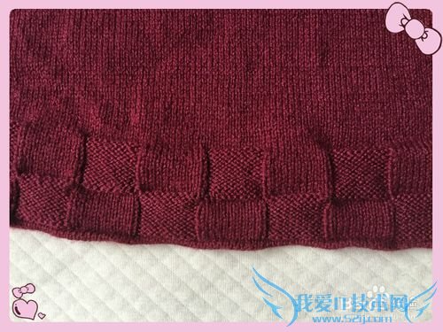 初冬锈红羊毛裙衫编织方法介绍