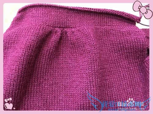 初冬锈红羊毛裙衫编织方法介绍