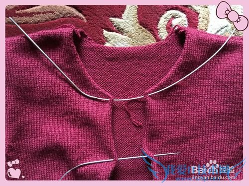 初冬锈红羊毛裙衫编织方法介绍