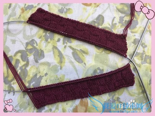 初冬锈红羊毛裙衫编织方法介绍