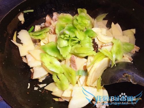 炒菜技能必备之笋片莴苣香菇炒肉