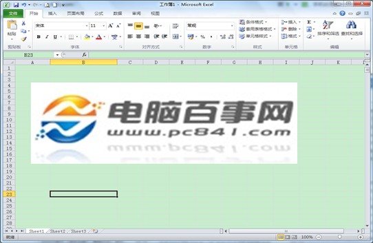excel2010图片透明设置步骤一