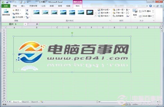 excel2010设置图片透明效果