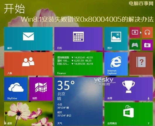 Win8.1װʧܴ0x80004005Ľ취