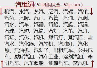 汽组词