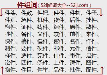 件组词