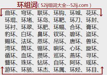 环组词
