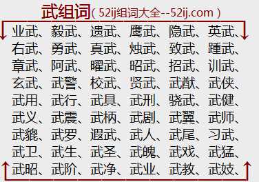 武组词